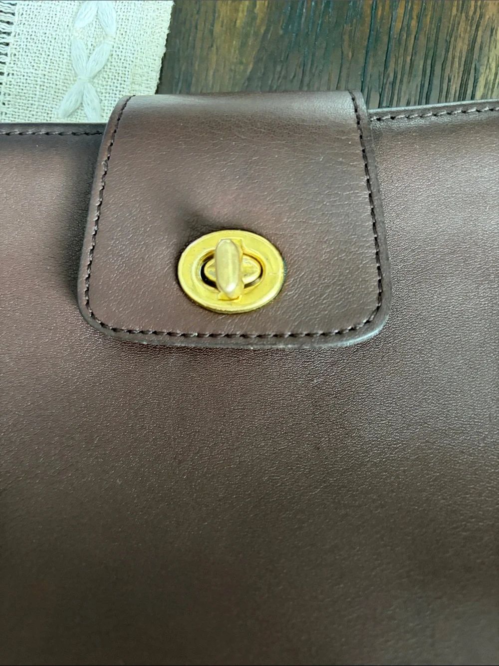 🇺🇸 Vintage Coach Legacy Demi in Mahogany crossbody year 1999 #9154 USA MADE - Picture 9 of 11